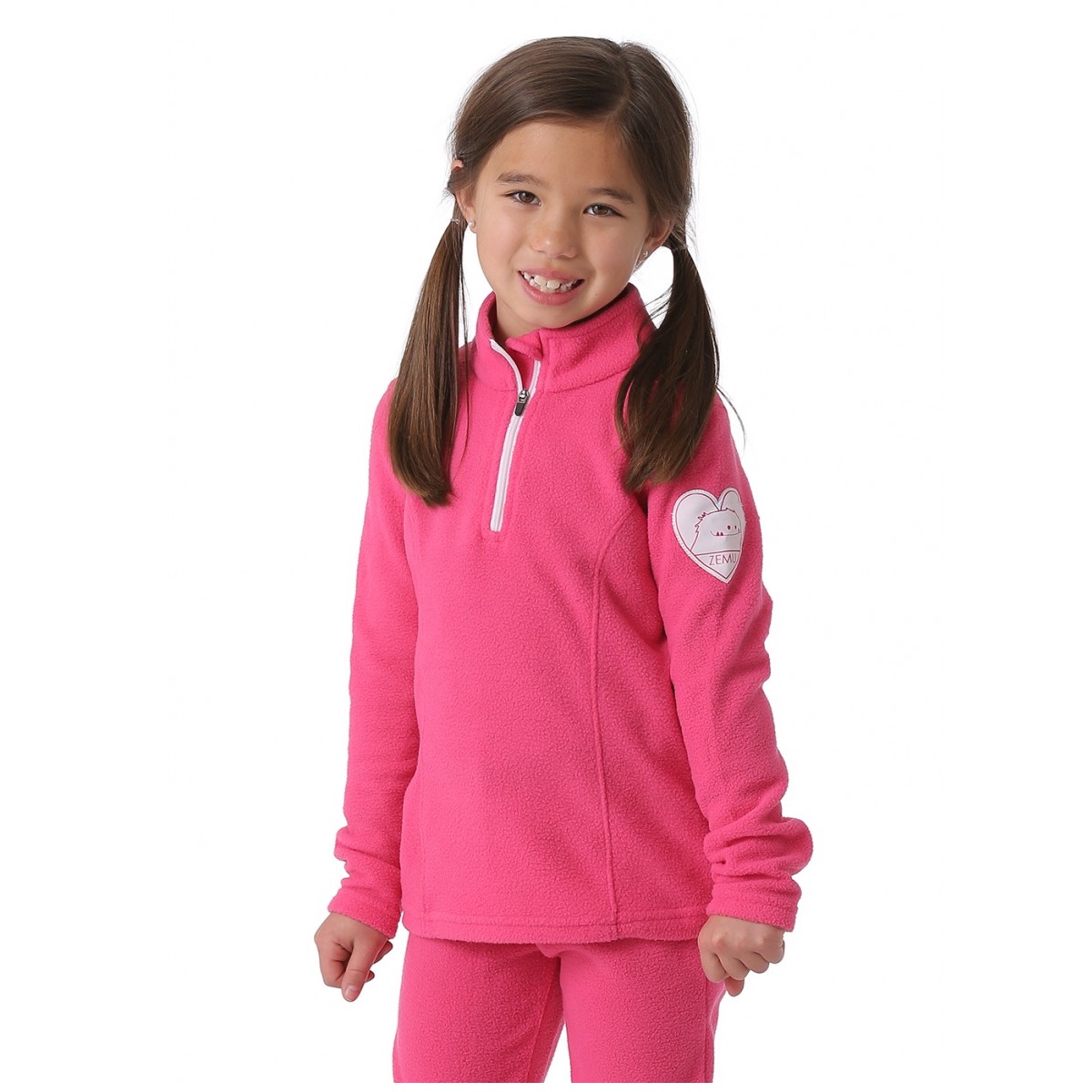 girls quarter zip fleece